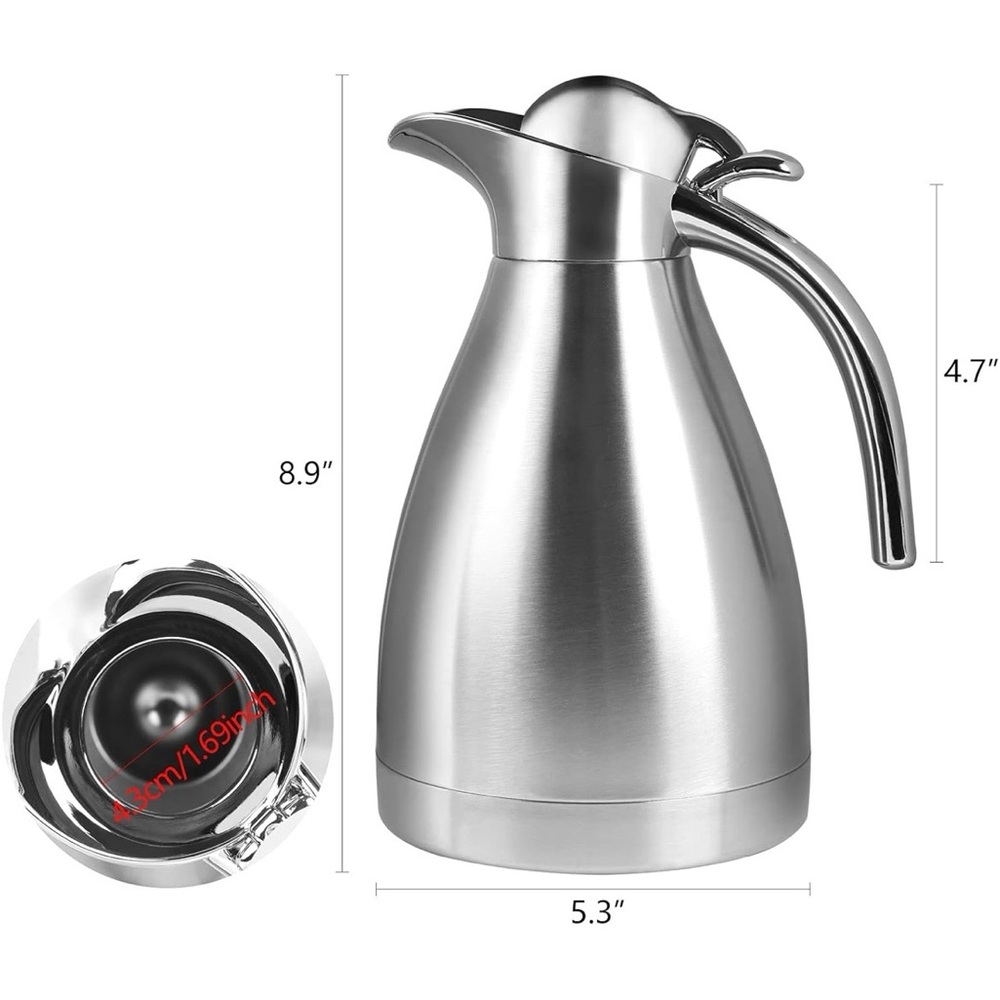 ☕️ 34oz. Stainless Steel Thermal Carafe ☕️ - Picture 2 of 10